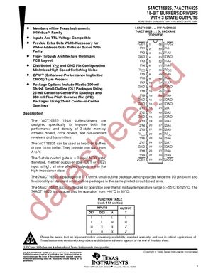 74ACT16825DLRG4 datasheet  